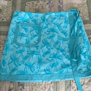 Vineyard Vines wrap skirt Dragonfly print Sz 12